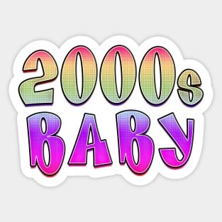 2000s Baby Rainbow Sticker